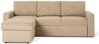 Habitat Parker Left Hand Chaise Sofa Bed - Beige