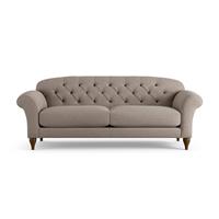Habitat Brooker Fabric 4 Seater Sofa - Mocha - Dark Leg