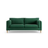 Habitat Newington Fabric 3 Seater Sofa - Green - Ash Leg