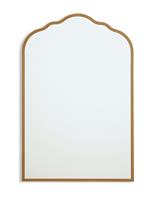 Argos Home Gold Curved Wall Mirror - 60x40cm