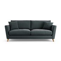 Habitat Lomond Fabric 4 Seater Sofa - Charcoal - Ash Leg