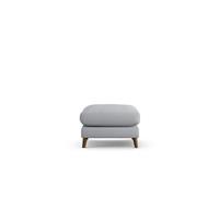 Habitat Lomond Fabric Footstool - Grey - Dark Leg