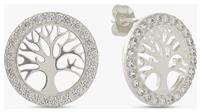 Revere Sterling Silver Tree of Life Stud Earrings