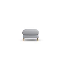 Habitat Lomond Fabric Footstool - Grey - Ash Leg