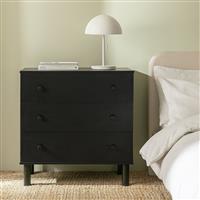Habitat Akio 3 Drawer Chest - Black