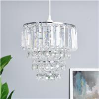 BHS Monroe Glass Easy Fit Pendant Light - Chrome