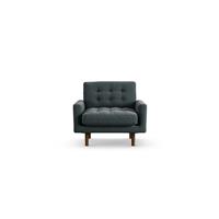 Habitat Fenner Fabric Armchair - Charcoal - Dark Leg
