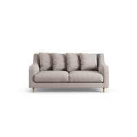 Habitat Swift Fabric 2 Seater Sofa - Stone - Ash Leg