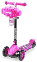 Xootz Bubble Go Kids Folding 3 Wheel Scooter - Pink