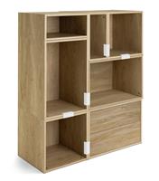 Habitat Rubrics Modular Large Bookcase - Oak