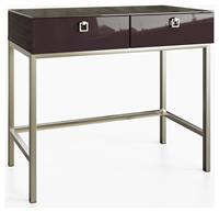 Frank Olsen Lyra 2 Drawer Console Table - Plum Black