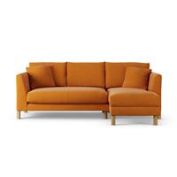 Habitat Aston Right Hand Corner Sofa - Orange - Ash Leg