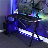 X Rocker Lumio Gaming Desk - Black