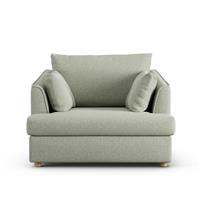 Habitat Holmfirth Fabric Cuddle Chair - Sage Green