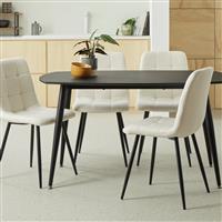 Argos Home Cobin 4 Seater Dining Table - Black