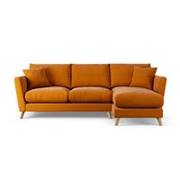 Habitat Lomond Right Hand Corner Sofa - Orange - Ash Leg