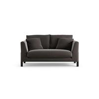 Habitat Aston Velvet 2 Seater Sofa - Slate Grey - Black Leg