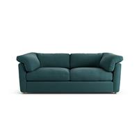 Habitat Wynn Fabric 3 Seater Sofa - Teal - Ash Leg