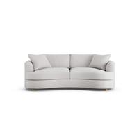 Habitat Sacha Fabric 3 Seater Sofa - Natural - Ash Leg