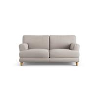Habitat Askem Fabric 2 Seater Sofa - Stone - Ash Leg