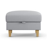 Habitat Felin Fabric Storage Footstool - Grey