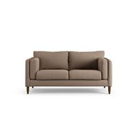 Habitat Newington Fabric 2 Seater Sofa - Biscuit- Dark Leg
