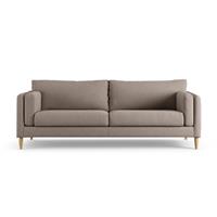 Habitat Newington Fabric 4 Seater Sofa - Mocha - Ash Leg