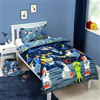 Lego Space Blue Kids Bedding Set - Single