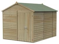 Forest Beckwood Shiplap Windowless Apex Shed - 10 x 8ft