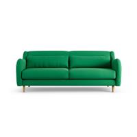 Habitat Turnmill Fabric 3 Seater Sofa- Emerald Green-Ash Leg