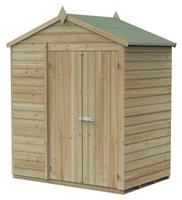 Forest Beckwood Shiplap Windowless Apex Shed - 6 x 4ft