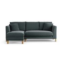 Habitat Aston Left Hand Corner Sofa - Charcoal - Ash Leg