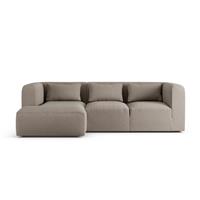 Habitat Lars Left Hand Corner Sofa - Mocha - Ash Leg