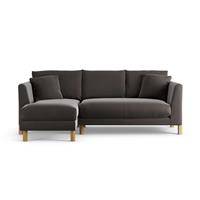 Habitat Aston Left Hand Corner Sofa - Slate Grey - Ash Leg