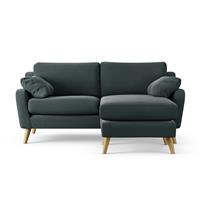 Habitat Ivor Right Hand Corner Sofa - Charcoal - Ash Leg