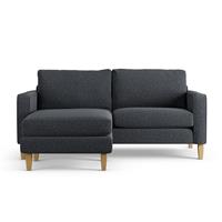 Habitat Flint Fabric Reversible 3 Seater CornerSofa-Charcoal