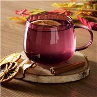 Home Pumpkin Glass Mug - Purple