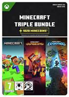Minecraft Triple Bundle +1020 Minecoins Xbox Game Digital DL