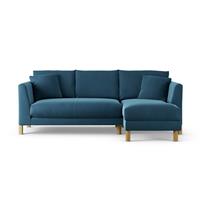 Habitat Aston Right Hand Corner Sofa - Ink Blue - Ash Leg