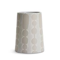 Habitat Cascais Geometric Ceramic Vase - Grey