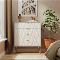 Shimmer 4 Drawer Chest - Beige