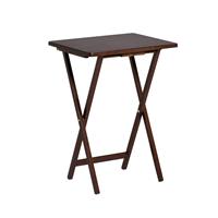 Argos Home Single Folding Tray Table - Walnut