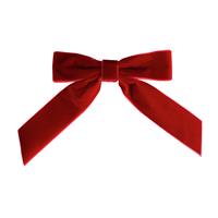 Habitat Pack of 6 Red Velvet Bows Christmas Tree Decoration