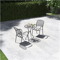 Pacific Carlo 2 Seater Metal Garden Bistro Set with Cushions