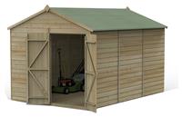 Forest Beckwood Shiplap Windowless Apex Shed - 8 x 12ft