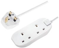 Masterplug 2 Socket 1m Extension Lead