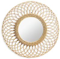 Habitat Rattan Round Wall Mirror - 55x55cm