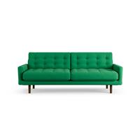 Habitat Fenner Fabric 3 Seater Sofa -Emerald Green -Dark Leg