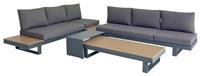 Norfolk Leisure Easton 6 Seater Metal Garden Corner Sofa Set