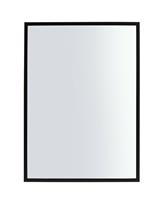 Home Essentials Black Wall Mirror - 90x65cm